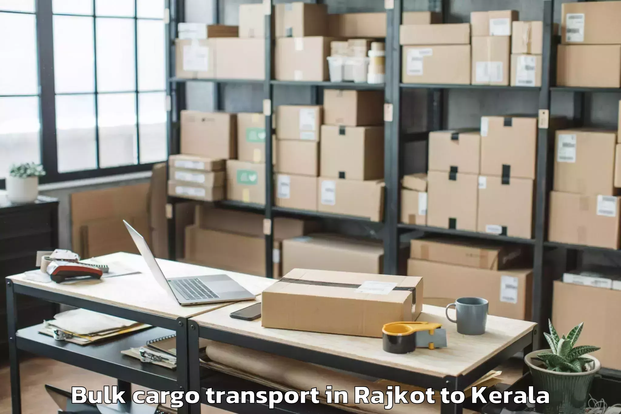 Book Rajkot to Vadakkencherry Bulk Cargo Transport